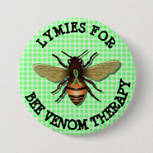 Schaltfläche "Lymies für die Bienenvenom-Therapie" Button
