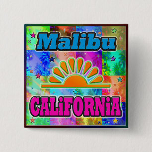 Schaltfläche "Malibu Sun & Palms" Button