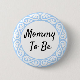Schaltfläche "Mama zum Blauen und Weißen Baby" Button