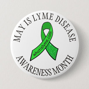 Schaltfläche "May Lyme Disease Awareness Month Rib Button
