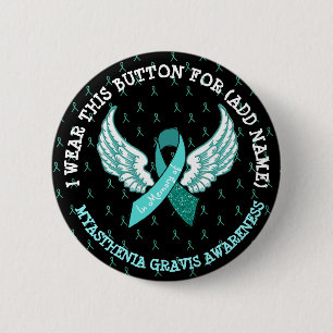 Schaltfläche "Memorial MG Warrier Awareness Ribbon Button