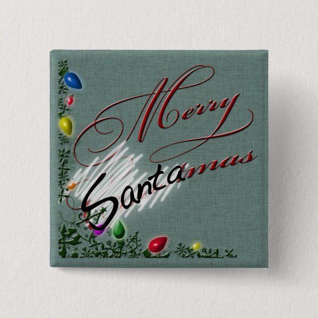 Schaltfläche "Merry SANTAmas" Button (Vorderseite)