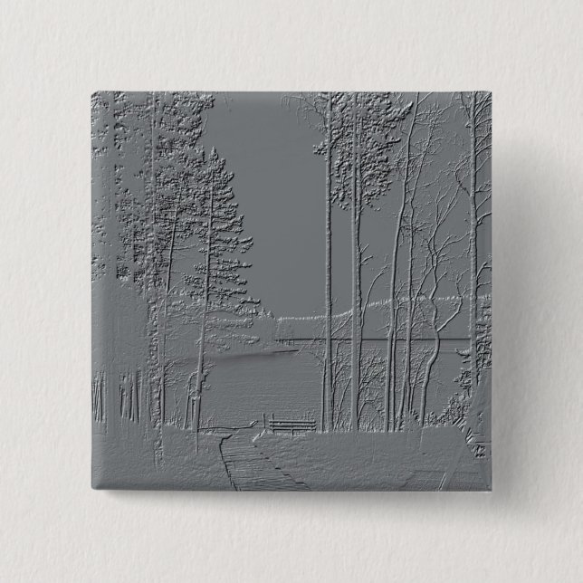 Schaltfläche "Metallische Natur" Button (Vorderseite)