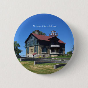 Schaltfläche "Michigan City Lighthouse" Button