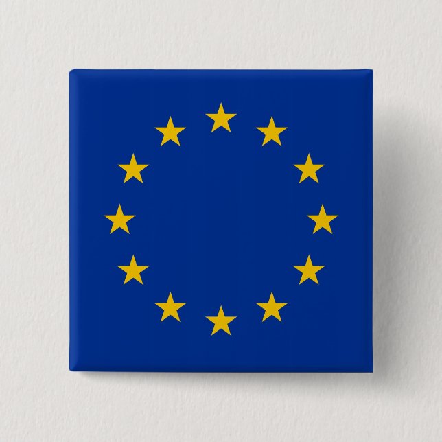 Schaltfläche mit der Flagge der europäischen Gewer Button (Vorderseite)