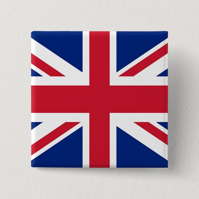 Schaltfläche mit der Flagge des Vereinigten Königr Button (Vorderseite)