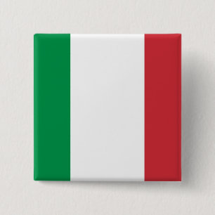 Schaltfläche mit der Flagge Italiens Button