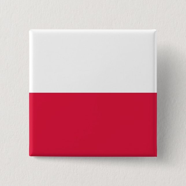 Schaltfläche mit der Flagge Polens Button (Vorderseite)