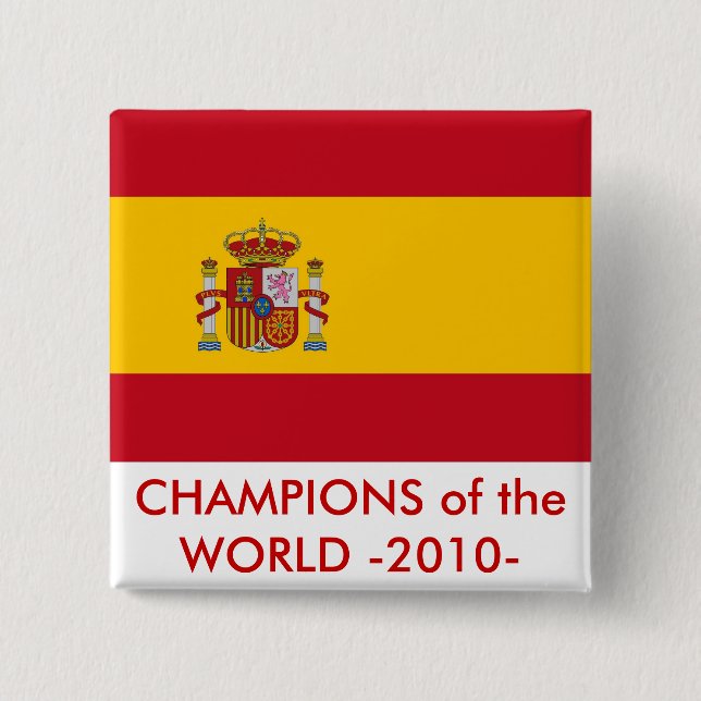 Schaltfläche mit der Flagge Spaniens Button (Vorderseite)