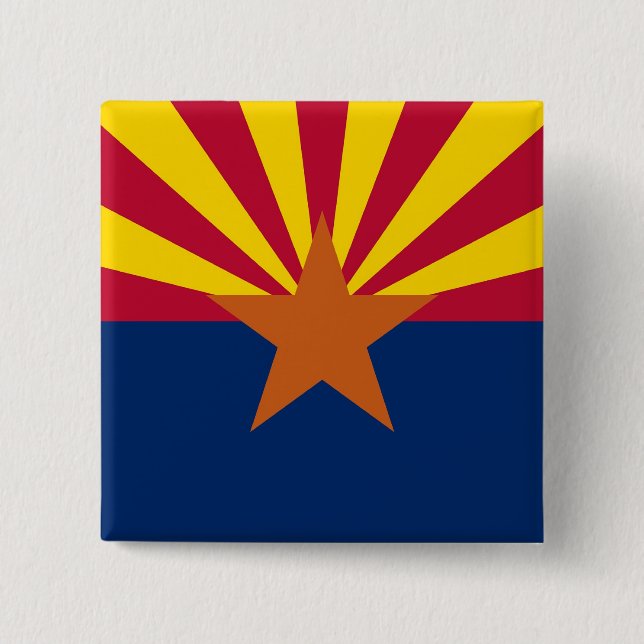 Schaltfläche mit der Flagge von Arizona Button (Vorderseite)