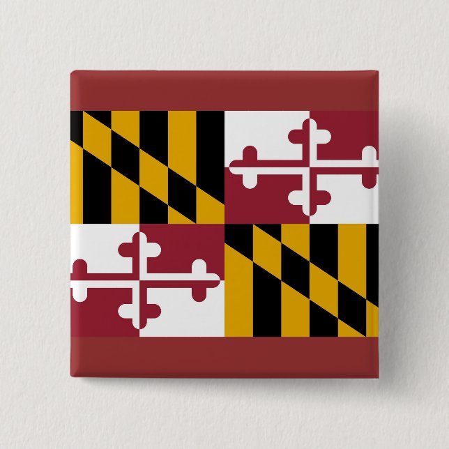 Schaltfläche mit der Flagge von Maryland Button (Vorderseite)