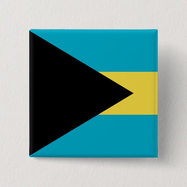 Schaltfläche mit Flagge der Bahamas Button (Vorderseite)