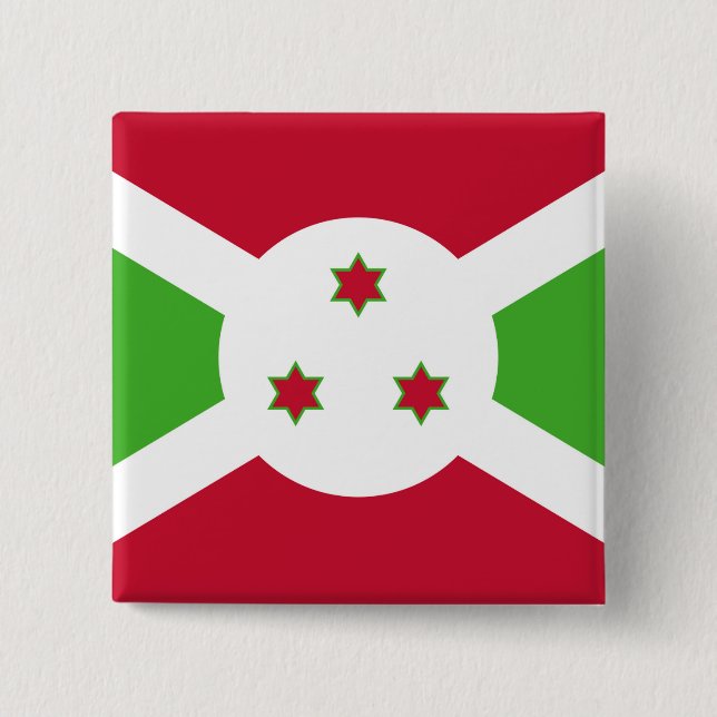 Schaltfläche mit Flagge in Burundi Button (Vorderseite)