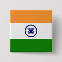 Schaltfläche mit Flagge in Indien
