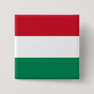 Schaltfläche mit Flagge Ungarns Button