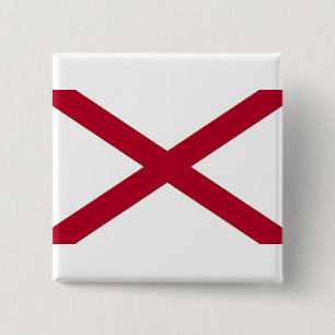 Schaltfläche mit Flagge von Alabama Button