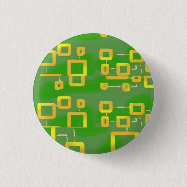 Schaltfläche mit grüner Geometrie Button (Vorderseite)