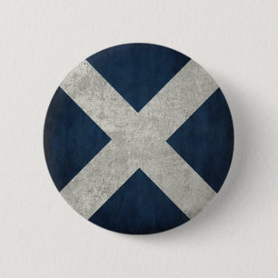 Schaltfläche mit schmutziger Flagge aus Schottland Button