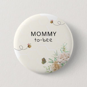 Schaltfläche "Mommy to Bee Baby Shower" Button