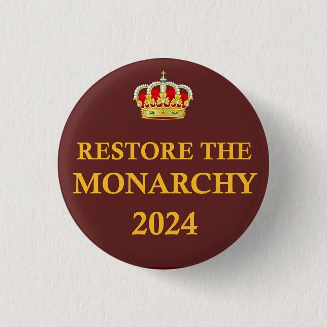 Schaltfläche Monarchy 2024 wiederherstellen Button (Vorderseite)
