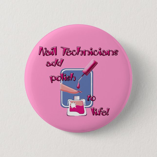 Schaltfläche Nageltechniker Button (Vorderseite)