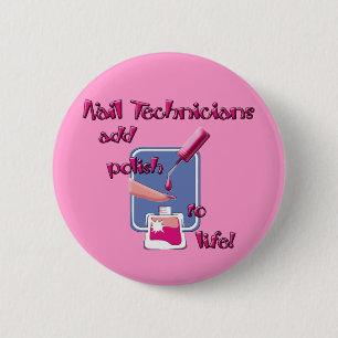 Schaltfläche Nageltechniker Button