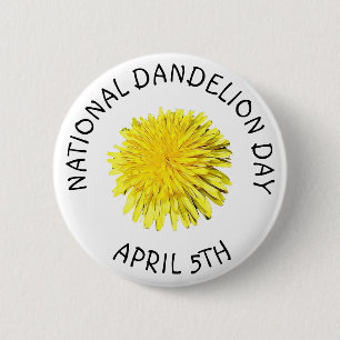 Schaltfläche "National Dandelue Day 5. April" Button