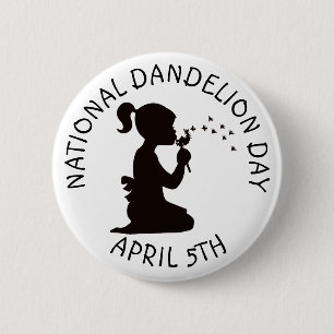 Schaltfläche "National Dandelue Day 5. April" Button