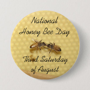 Schaltfläche "National Honey Bee Day" Button