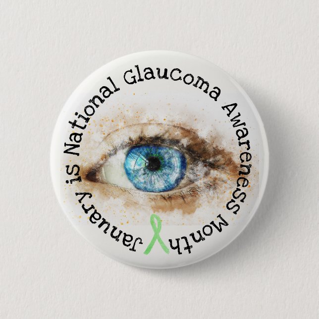 Schaltfläche "Nationaler Glaukom-Aufklärungsmonat" Button (Vorderseite)