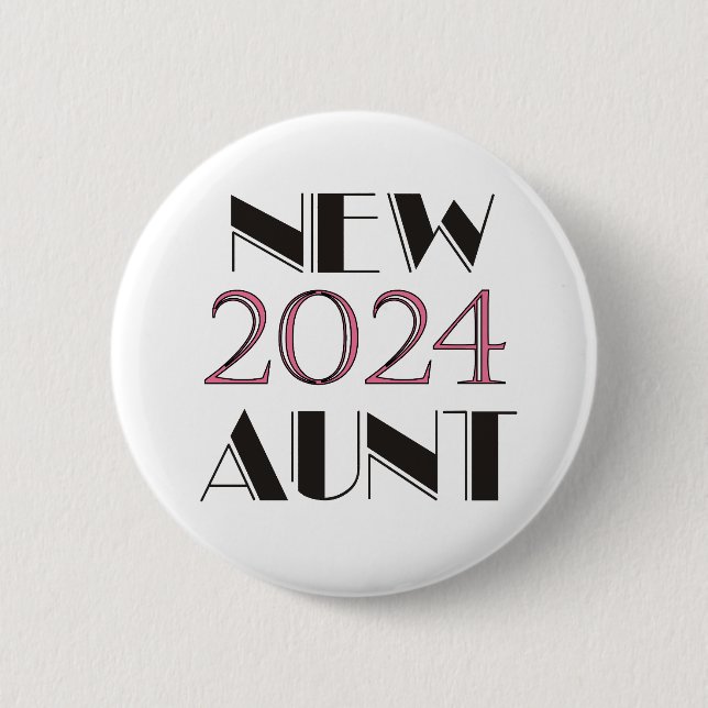 Schaltfläche "Neue Tante" 2024 Button (Vorderseite)