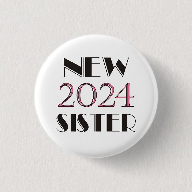 Schaltfläche "Neuer Sister 2024" Button (Vorderseite)