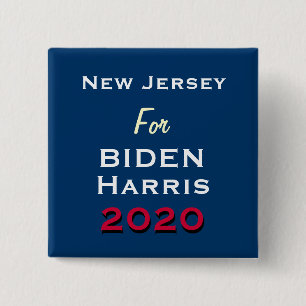 Schaltfläche "NEW JERSEY for BIDEN HARRIS 2020" Button