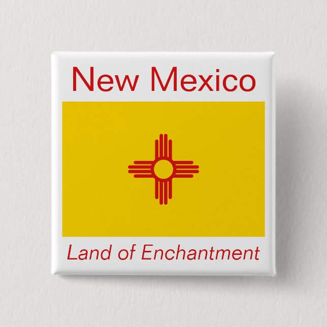 Schaltfläche "New Mexico Flag" Button (Vorderseite)