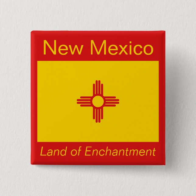 Schaltfläche "New Mexico Flag" Button (Vorderseite)