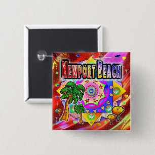 Schaltfläche "Newport Beach Tropical Friends" Button