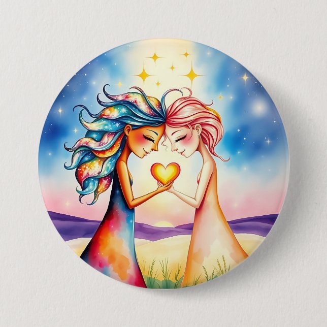 Schaltfläche "niedlich Besties" Button (Vorderseite)
