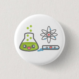 Schaltfläche "niedliche Wissenschaftsausrüstung" Button