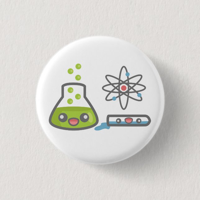 Schaltfläche "niedliche Wissenschaftsausrüstung" Button (Vorderseite)