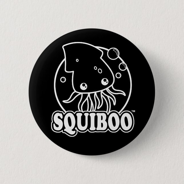 Schaltfläche "niedlicher Tintenfisch" Button (Vorderseite)