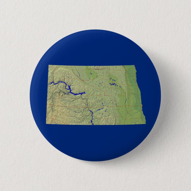 Schaltfläche North Dakota Map Button (Vorderseite)