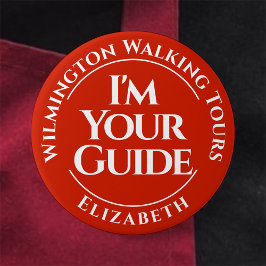 Schaltfläche "offizieller Tour Guide" Abzeichen Button