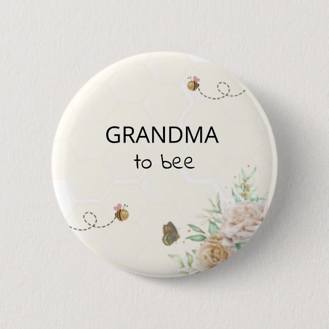 Schaltfläche "Oma to Bee Baby" Button (Vorderseite)