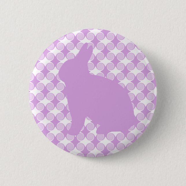 Schaltfläche "Ostersonnige Wirbel", Lavendel Button (Vorderseite)