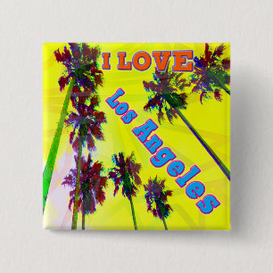 Schaltfläche "Palm Sky: I LIEBE Los Angeles 2" Button