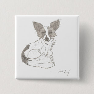 Schaltfläche Papillon Sketch Button