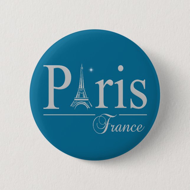 Schaltfläche Paris Frankreich Button (Vorderseite)