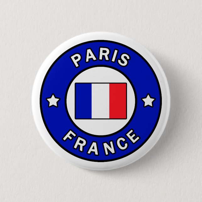 Schaltfläche Paris Frankreich Button (Vorderseite)