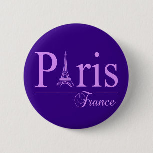 Schaltfläche Paris Frankreich Button