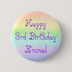 Schaltfläche "Pastell-Regenbogenkreise" Button